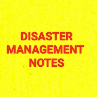 Telegram profile photo for UPSC TOPPERS DISASTER MANAGEMENT NOTES PDFs