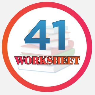 Telegram profile photo for 41 | worksheets & Matrials