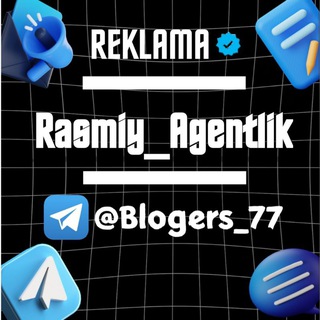 Telegram profile photo for Reklama Xizmati @Rasmiy_Agentlik