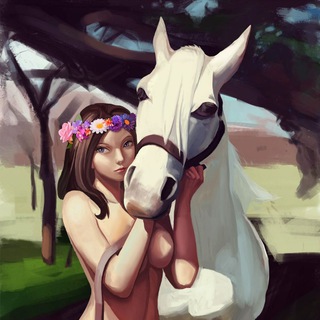 Telegram profile photo for Кони и девушки | порно арты и комиксы 18+