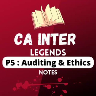 Telegram profile photo for P5 Auditing & Ethics : CA Inter Notes