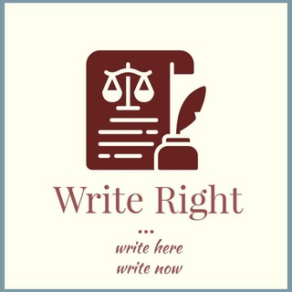 Telegram group profile photo for WRITE RIGHT✍️ (Official TSUL)
