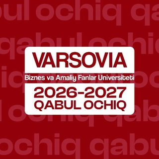 Telegram profile photo for "Varsovia" Biznes va Amaliy Fanlar Universiteti Andijon Filiali