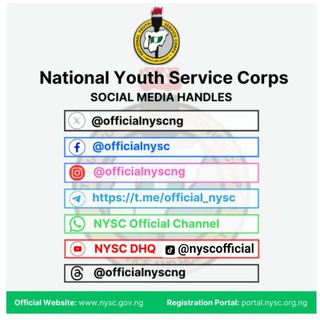 Telegram profile photo for NYSC Official Telegram