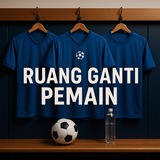 Telegram profile photo for Ruang Ganti Pemain - Bocoran Lineup 📝, Analisa Taktik 🧠, Cerita Sebelum Kick-Off 🚪