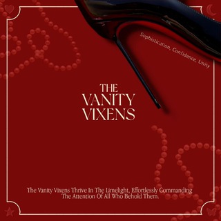 Telegram profile photo for Vanity Vixens: The Allure of Ethereal Glam.