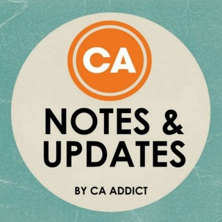 Telegram profile photo for CA Notes & Updates 💁 CA Final, Inter & Foundation
