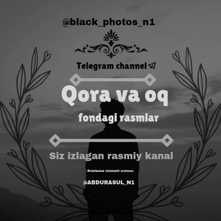 Telegram profile photo for Qora va oq fondagi rasmlar