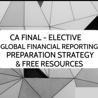 Telegram profile photo for P6E - Global Financial Reporting Standards CA Final