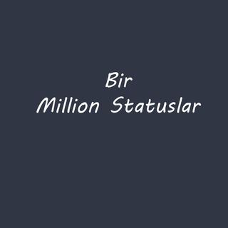 Telegram profile photo for Bir Million Statuslar