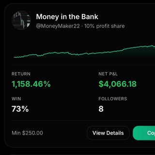 Telegram profile photo for TheMoneyMaker