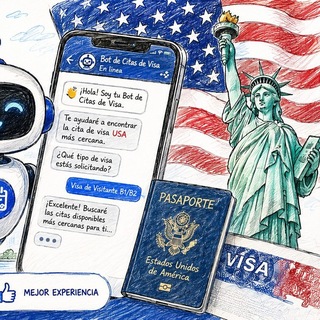 Telegram profile photo for Visa information for the United States | Información sobre visados para Estados Unidos