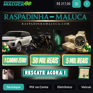 Telegram group profile photo for https://www.raspadinha-maluca.com