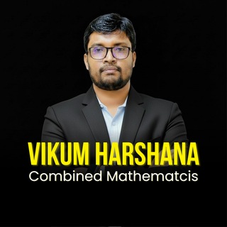 Telegram profile photo for VIKUM HARSHANA | COMBINED MATHEMATICS