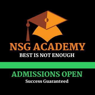 Telegram profile photo for NSG Academy® | Best is not enough | Success Guru