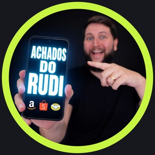 Telegram profile photo for 💸 Achados do Rudi | Promoções e Cupons de Amazon, Shopee e Mercado Livre