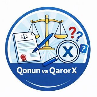 Telegram profile photo for Qonun va QarorX klubi