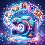 Telegram profile photo for AI промты | фото с ИИ | нейрофотосессии
