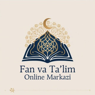 Telegram profile photo for FAN VA TA'LIM ONLAYN O'QUV MARKAZI