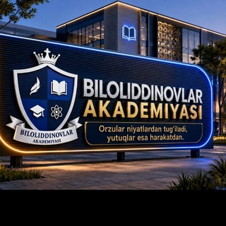 Telegram profile photo for BILOLIDDINOVLAR AKADEMIYASI