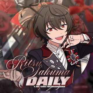 Telegram profile photo for daily ritsu sakuma ☽︎︎.*·̩͙
