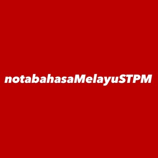 Telegram profile photo for NOTA BAHASA MELAYU STPM