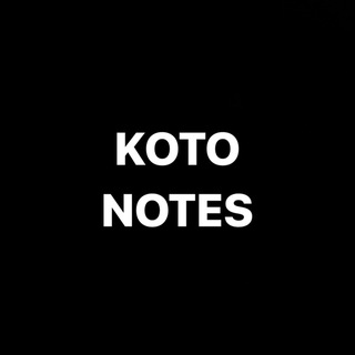 Telegram profile photo for kotoamotsukami notes