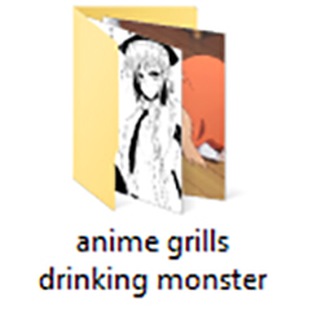 Telegram profile photo for Anime Grills Drinking Monster