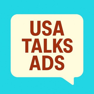Telegram profile photo for USA TALKS ADS - ЗАКАЗ ОБЪЯВЛЕНИЙ
