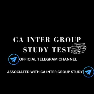 Telegram profile photo for CA INTER GROUP STUDY TEST🔥