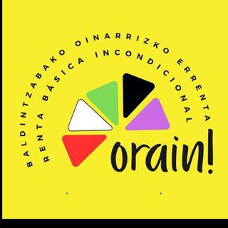 Telegram profile photo for Orain! Colectivo por una Renta Básica Incondicional | Baldintzarik gabeko Oinarrizko Errentaren aldeko Kolektiboa