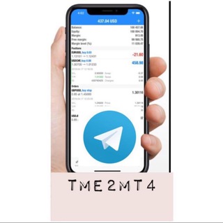 Telegram group profile photo for Tme2mt4 backtesting service.