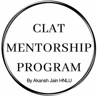 Telegram profile photo for CMP CLAT Channel l CLAT Mentorship Program Channel by Akansh Jain HNLU