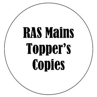 Telegram profile photo for RAS MAINS TOPPER'S COPIES