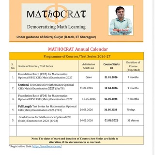 Telegram profile photo for Mathocrat Updates