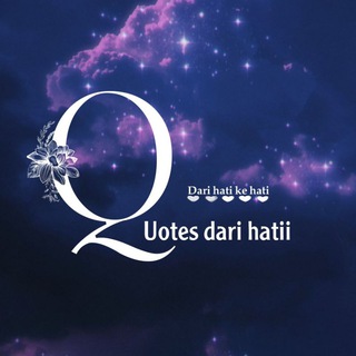 Telegram profile photo for {Quotes dari hati💜}