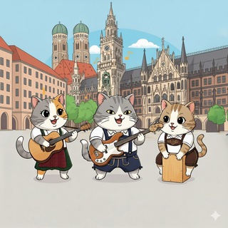 Telegram group profile photo for Музыкальные котятки Мюнхена