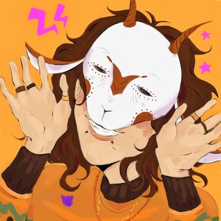 Telegram profile photo for собака, да еще и фиолетовая!!
