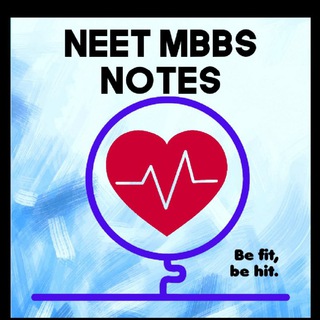 Telegram profile photo for NEET MBBS NOTES PDF QUIZ