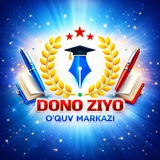 Telegram profile photo for "DONO ZIYO" OʻQUV MARKAZI KANALI