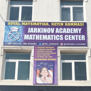 Telegram profile photo for JARKINOV ACADEMY MATHEMATICS CENTER (FARGʻONA SHAHRI)