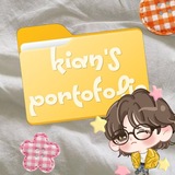 Telegram profile photo for Kian's Portofolio. 📁
