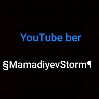 Telegram profile photo for Mamadiyev. Storm