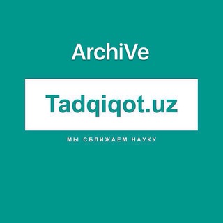 Telegram profile photo for Tadqiqot.uz_archive