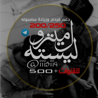 Telegram profile photo for دعم ليستة مِـيترو𓃠.