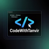 Telegram profile photo for CodewithTanvir | Frontend & Web Developer