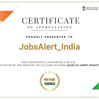 Telegram profile photo for Jobs Alert - India