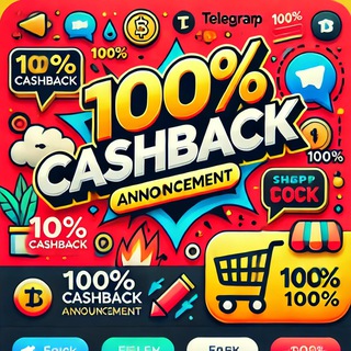 Telegram profile photo for Only 100% cash back