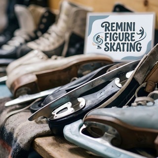 Telegram profile photo for remini figure skating