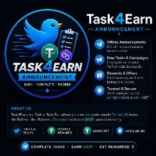 Telegram profile photo for Task 4 Earn